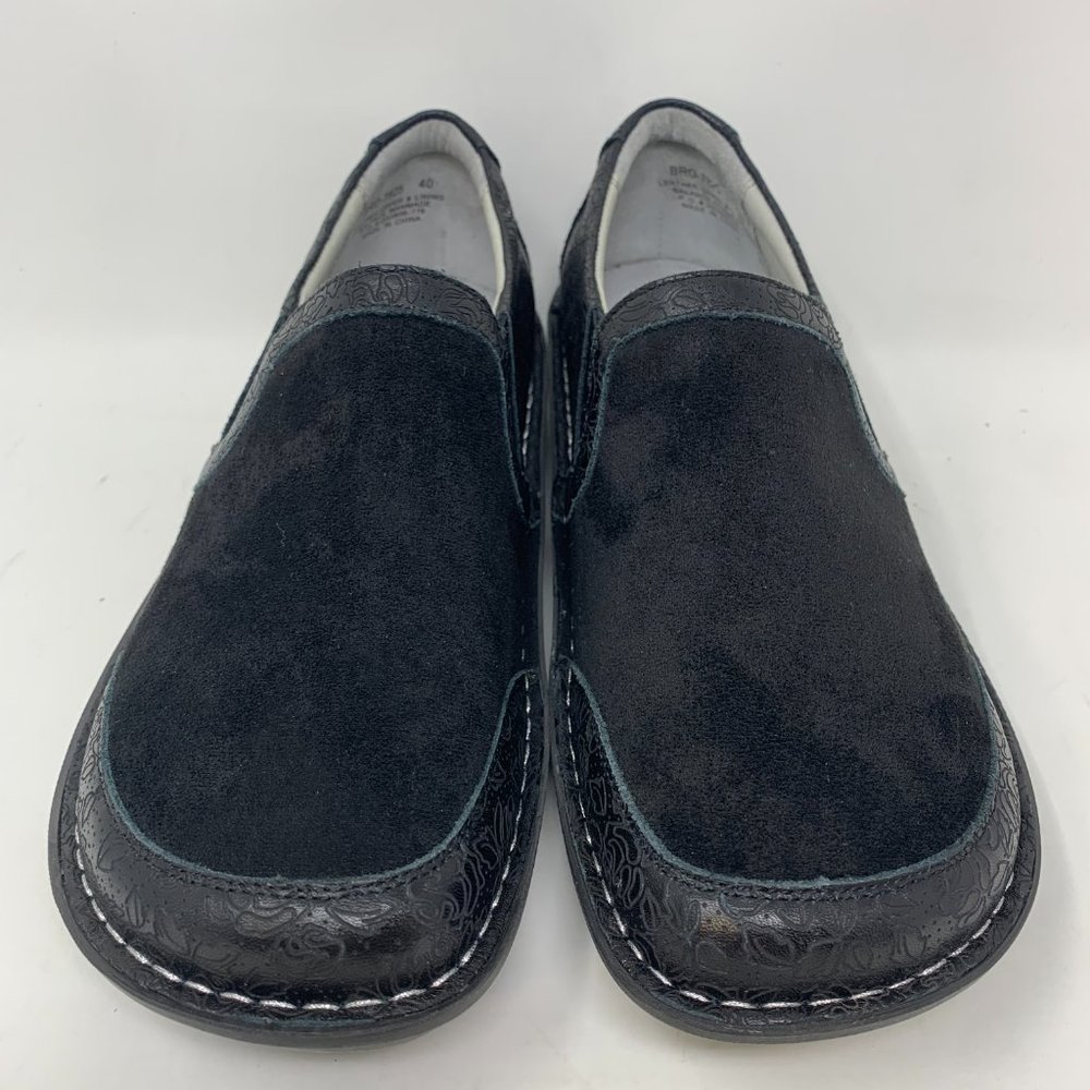 Alegria Women's Brook Clog Black Ink Impressions Slip-On Size 40 EU US 10 M